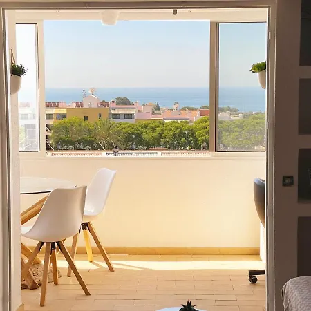Apartment Panoramic Seaview - 2 Bedroom, Main Ave, 15 Min Walk Beach, Workspace Albufeira