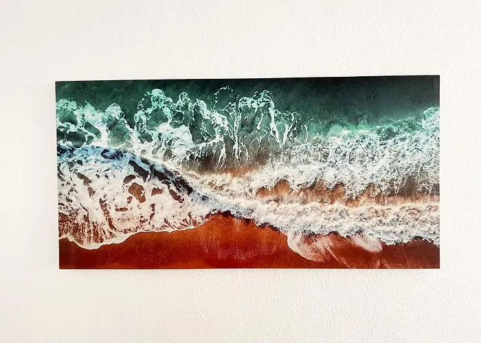 아파트 Panoramic Seaview - 2 Bedroom, Main Ave, 15 Min Walk Beach, Workspace